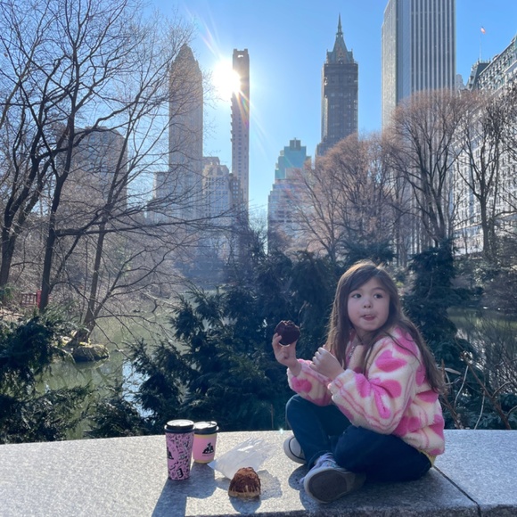 Lola + The Boys Fuzzy Hearts Jacket size 6 - Picture 6 of 6